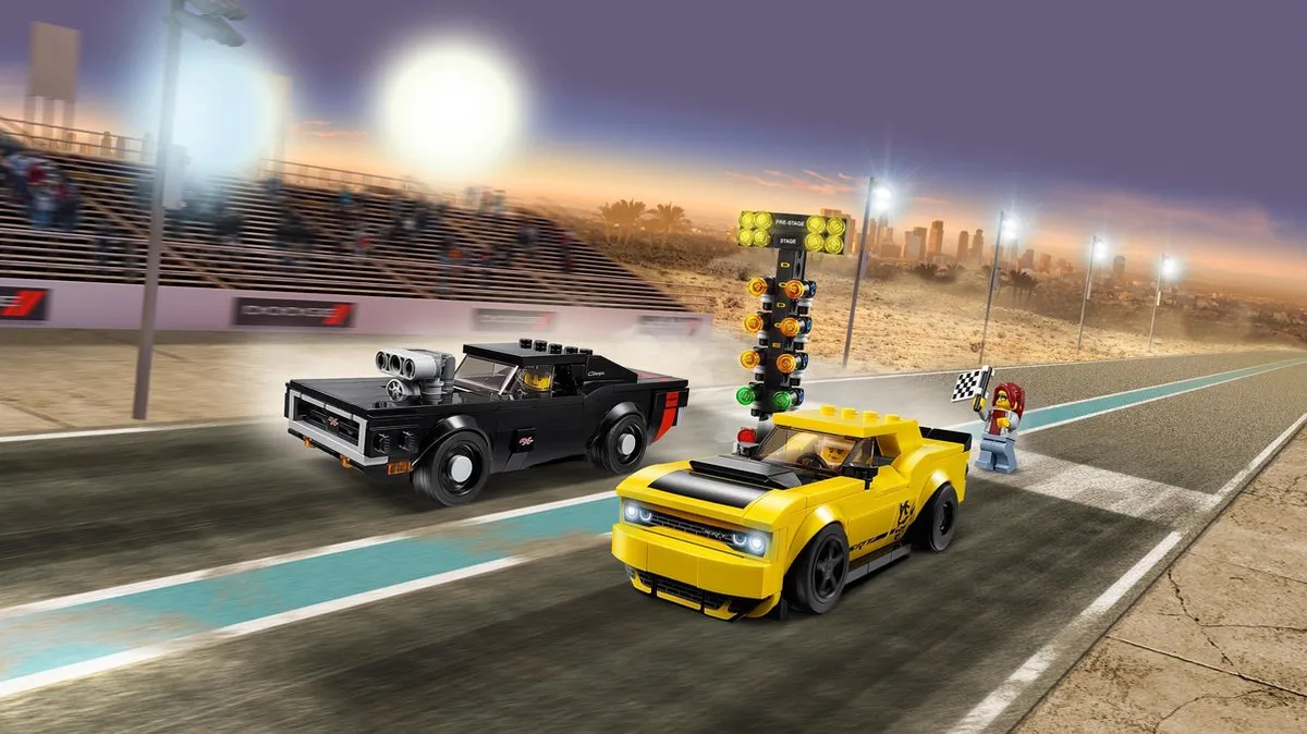 LEGO Speed Champions 75893 Dodge Challenger & Charger - 478 Stukken - afbeelding 6 van 6