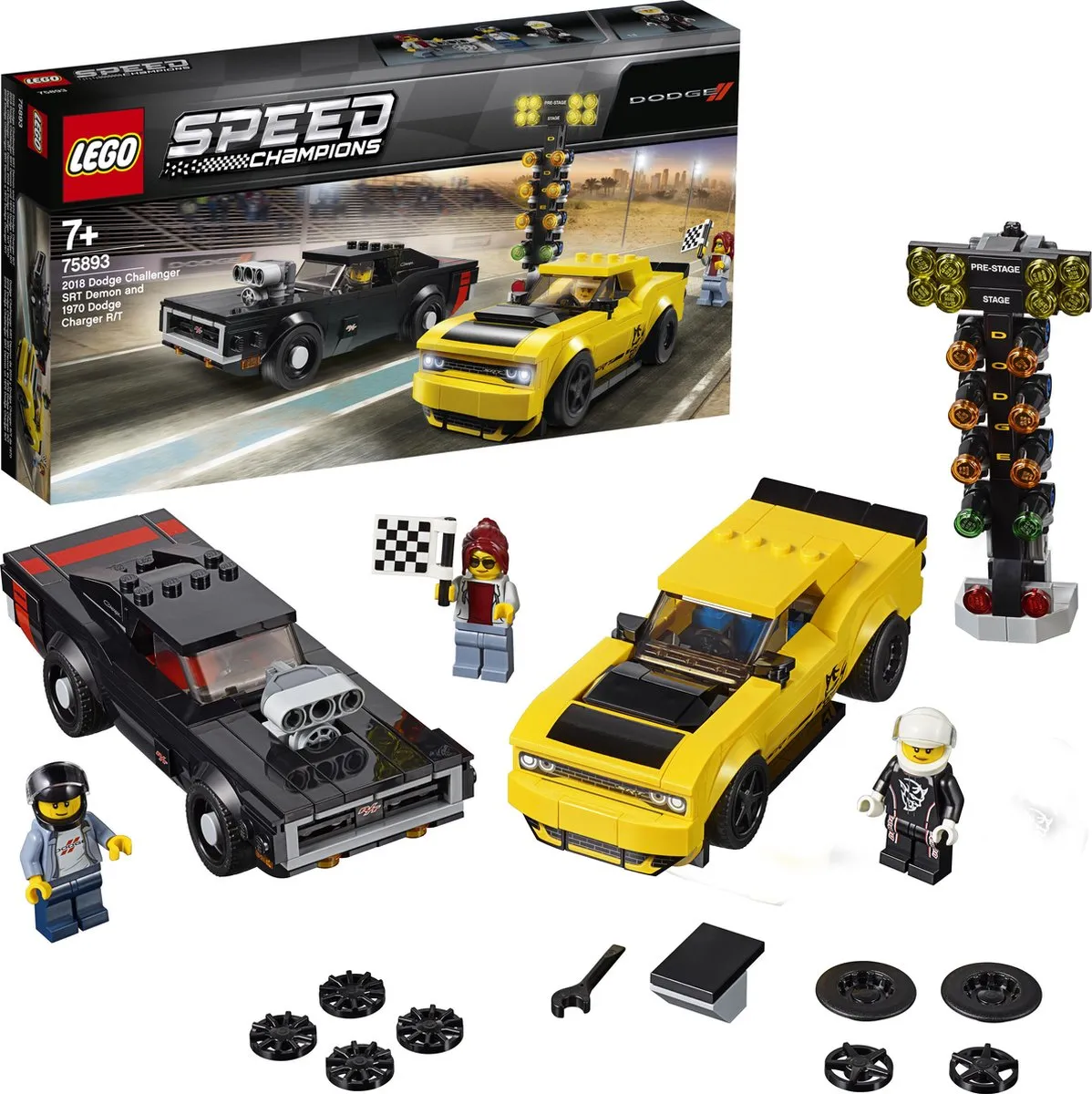 LEGO Speed Champions 75893 Dodge Challenger & Charger - 478 Stukken