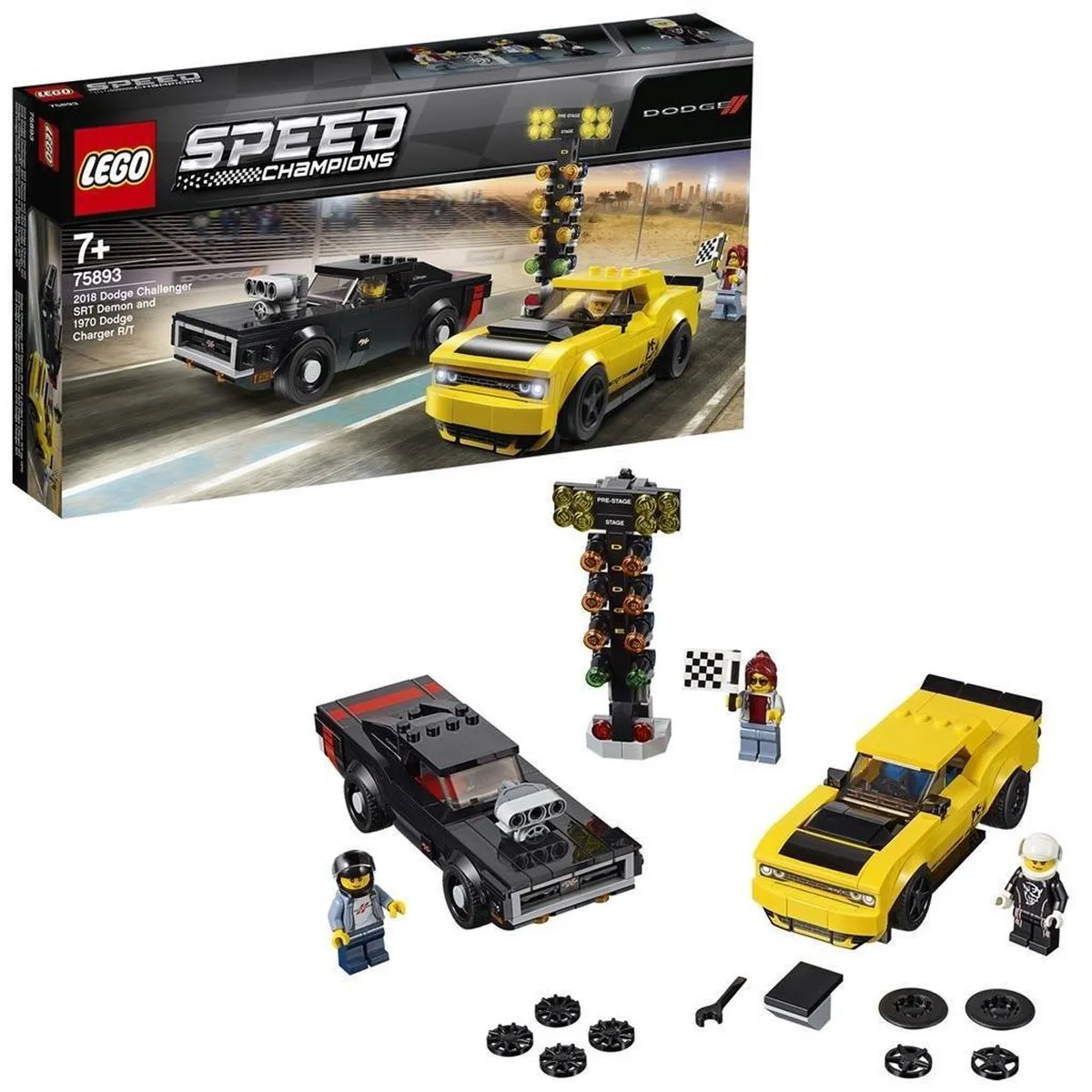 LEGO Speed Champions 75893 Dodge Challenger & Charger - 478 Stukken