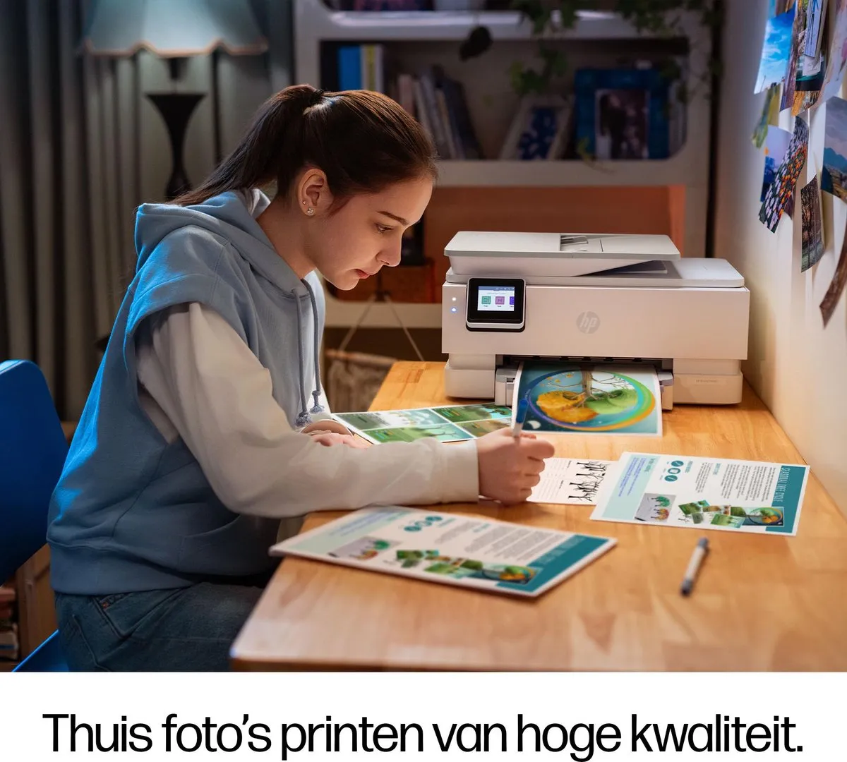 HP Envy 7934 B63K9B All-in-One Printer - Beige/Wit