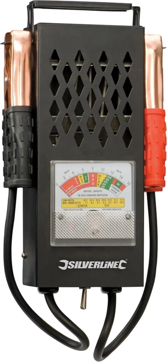 Silverline Accu- en Ladingtester 6V/12V