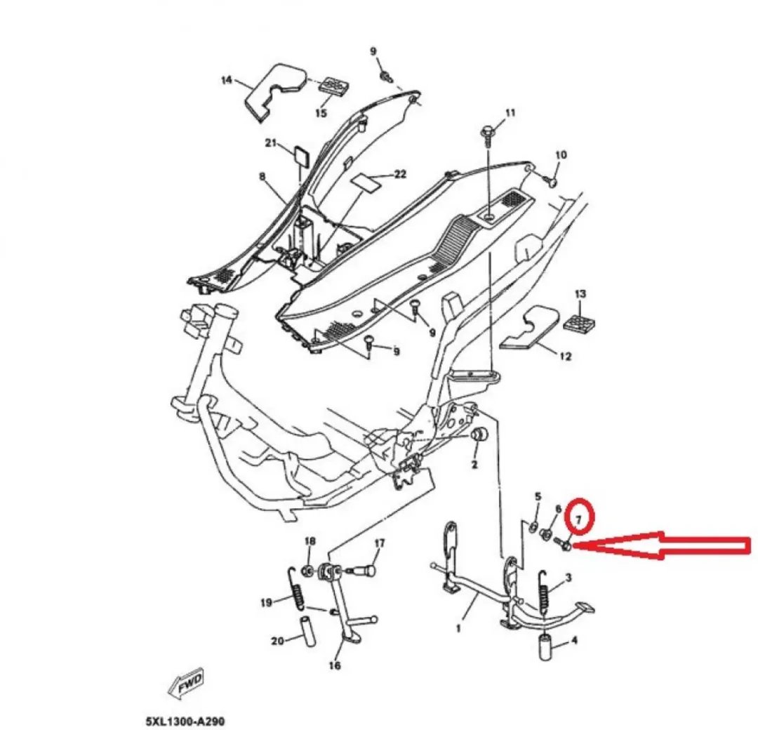 Yamaha Vis M10 P1.25 L35mm Scooteronderdeel