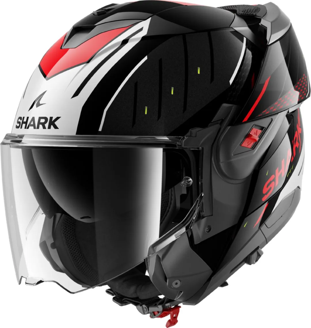 Shark Rydger Motorhelm - Maat S - Zwart/Zilver/Rood