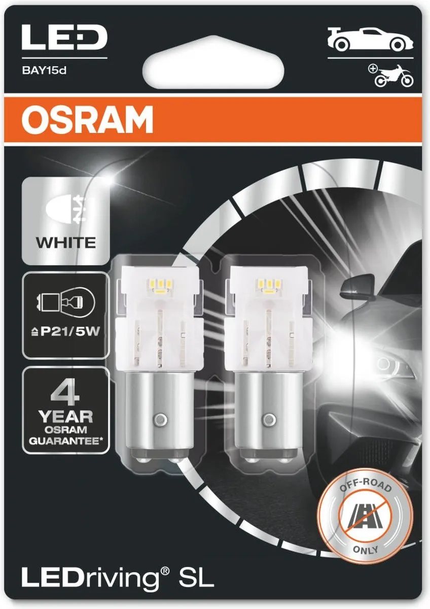 Osram LED P21/5W BAY15d 12V