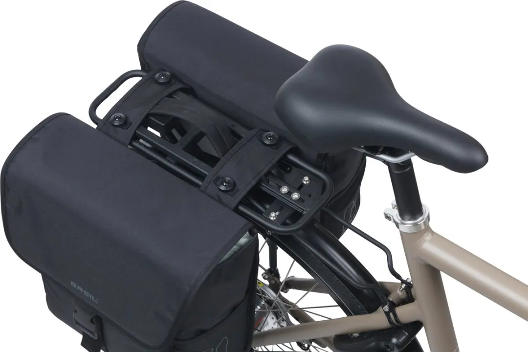 Basil GO Dubbele Fietstas MIK 32L - Zwart