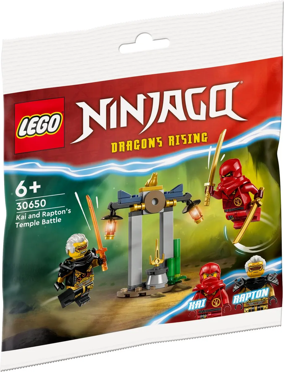 LEGO Ninjago Tempelstrijd Kai & Rapton 30650 - 47 Stukken