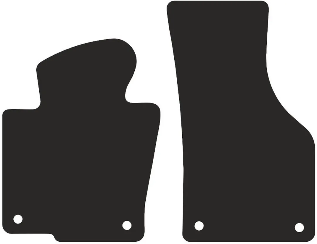 Volkswagen Passat B6 Polyamide PREMIUM - 2 Stuks - Zwart