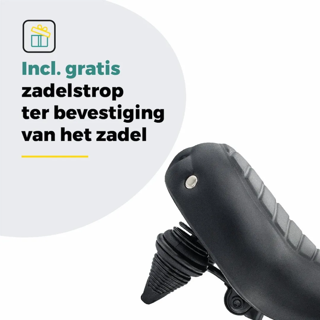 Voltano Drifter Wave 2.0 Fietszadel - Zwart