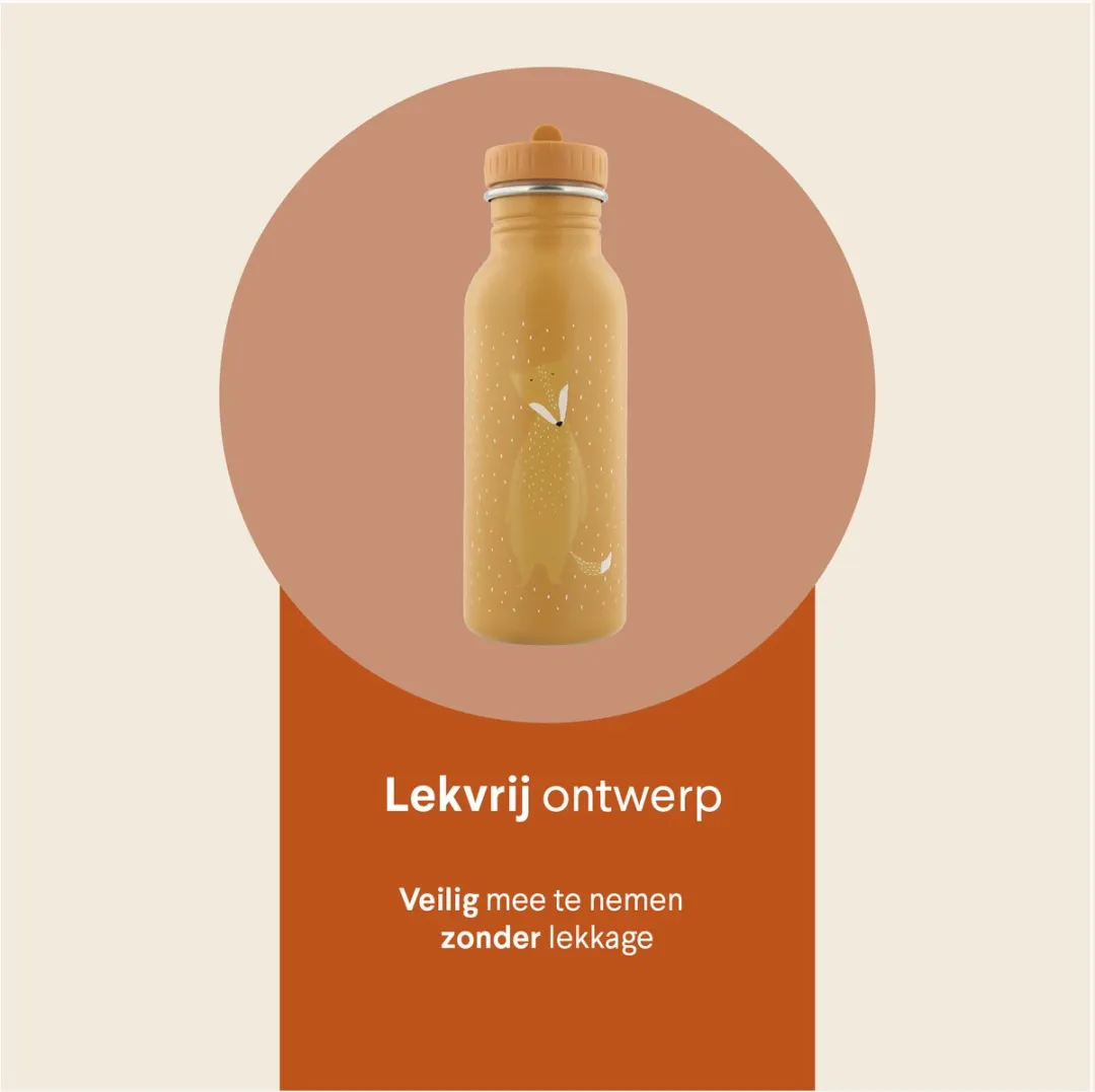 Trixie Mr. Fox RVS Waterfles 500ml - Oranje