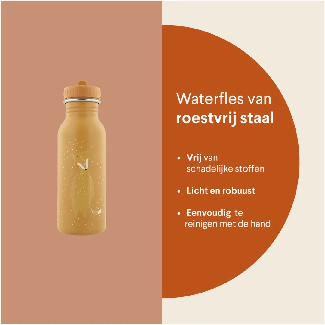 Trixie Mr. Fox RVS Waterfles 500ml - Oranje