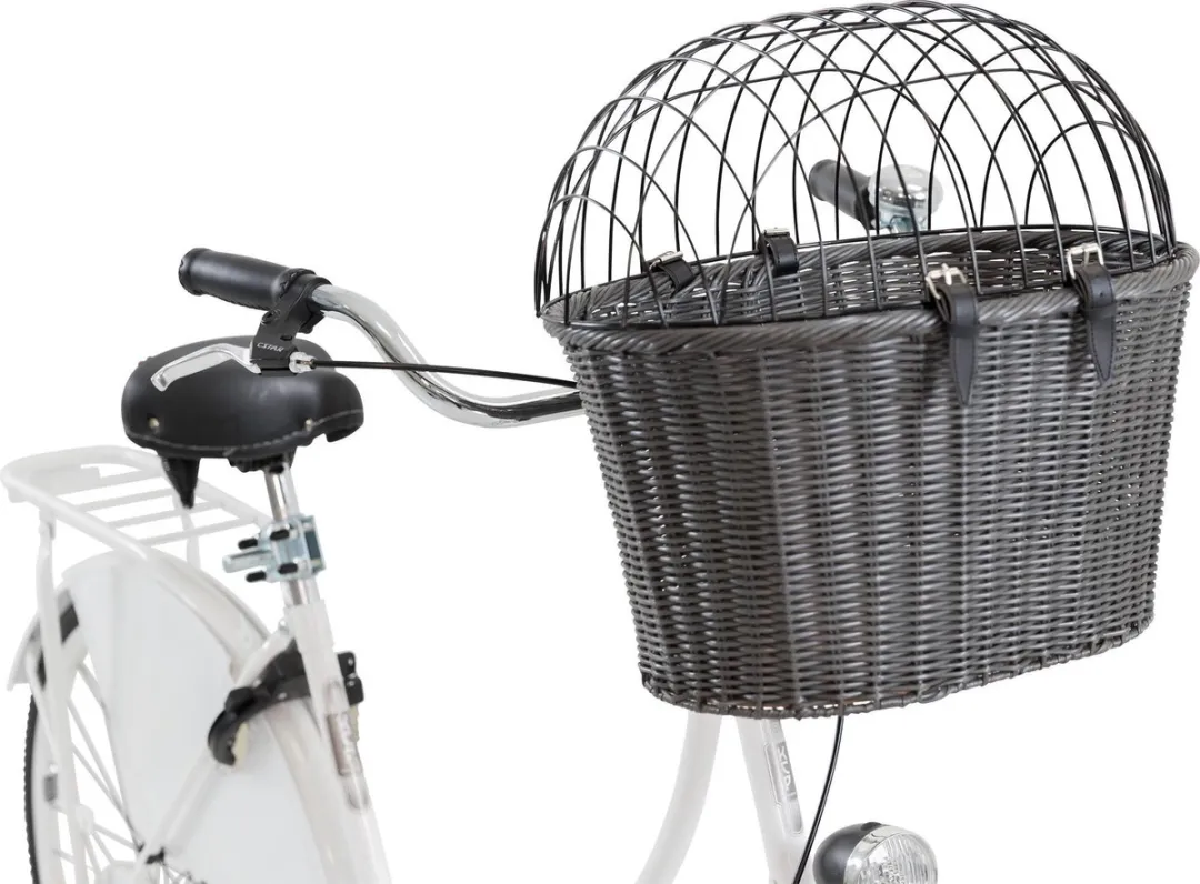 Trixie Stuurfietsmand Antraciet 44x34x41cm - afbeelding 5 van 6