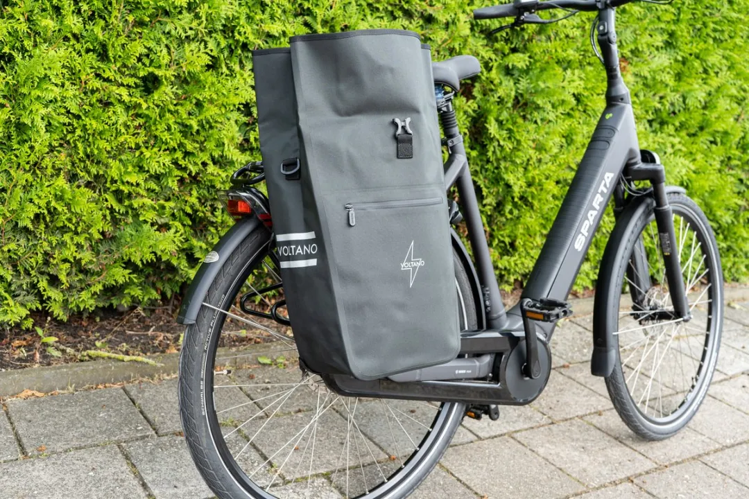 Voltano Luxe E-bike Fietstas 28L - Olijf Groen - Waterdicht