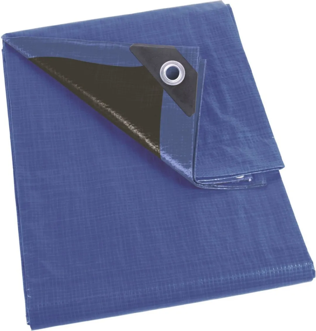 Perel Dekzeil 3x4m Blauw/Zwart