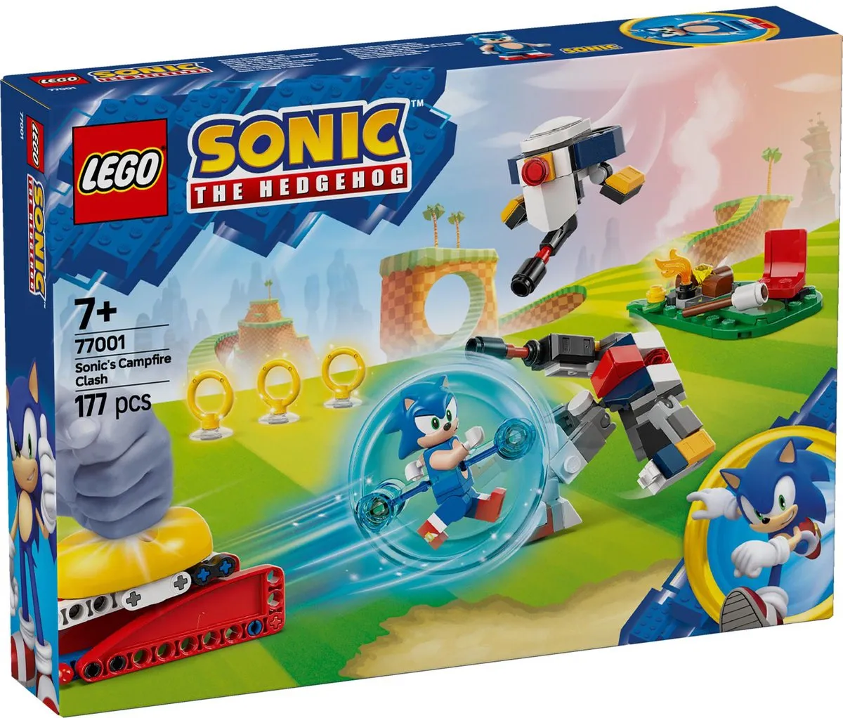 LEGO Sonic the Hedgehog 77001 - Sonics Krachtmeting bij het Kampvuur - 177 Stukken