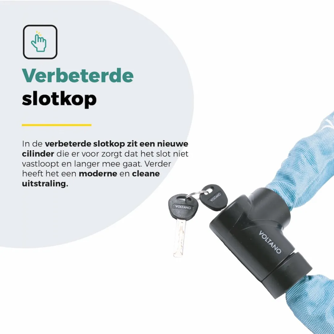 Voltano ART2 Kettingslot Pro Ice Blauw 110cm