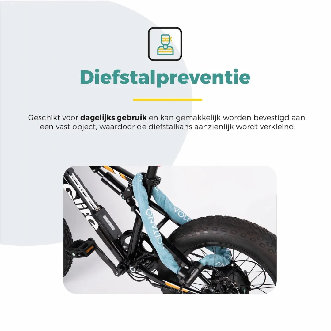 Voltano ART2 Kettingslot Pro Ice Blauw 110cm