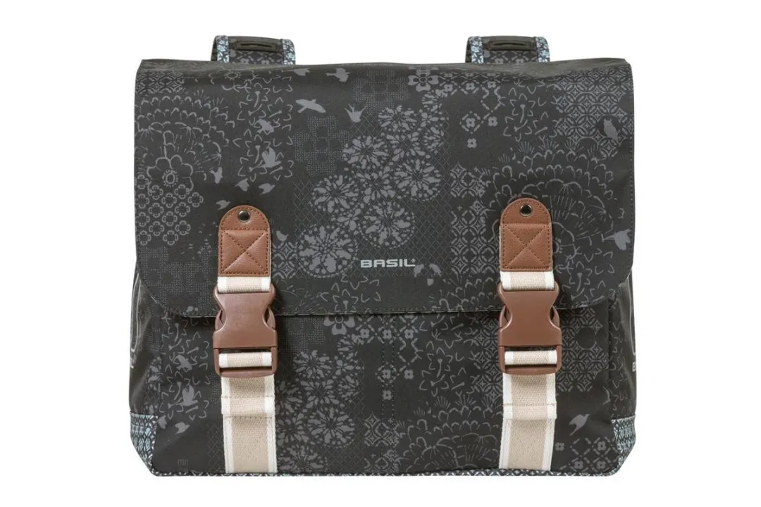 Basil Boheme Dubbele Fietstas 35L - Zwart