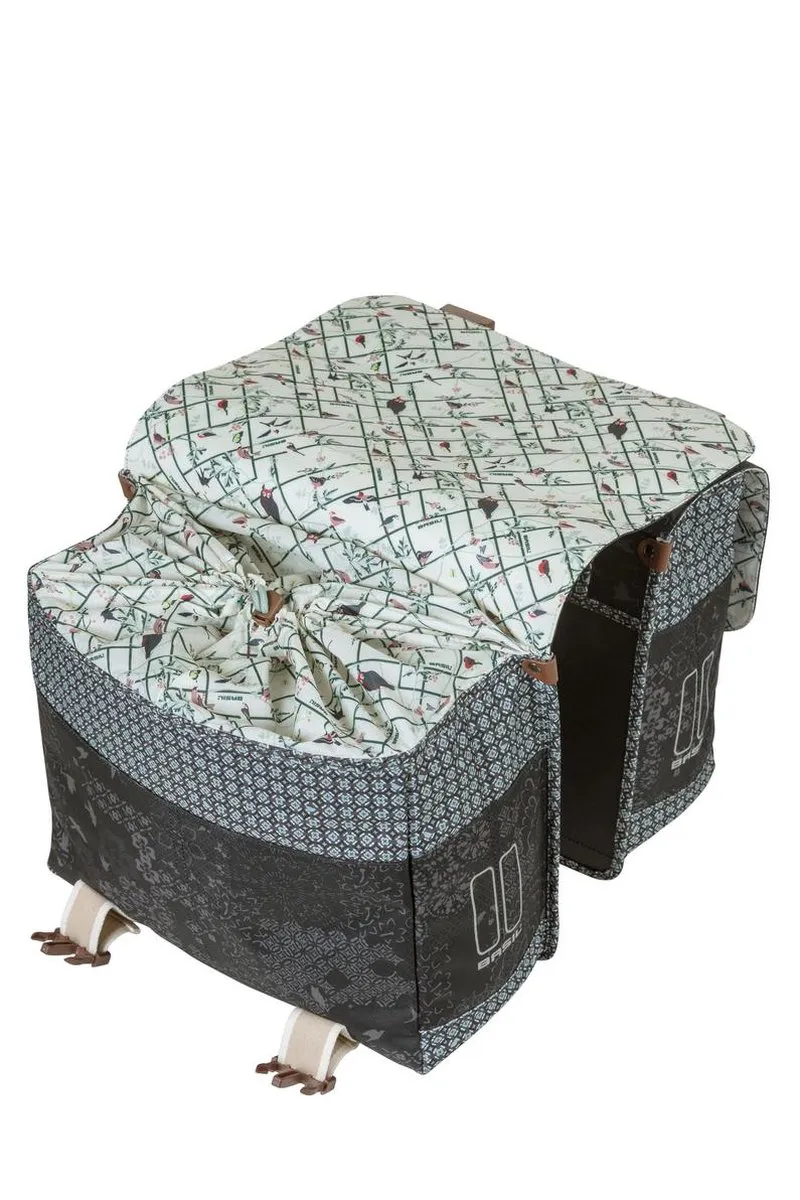 Basil Boheme Dubbele Fietstas 35L - Zwart