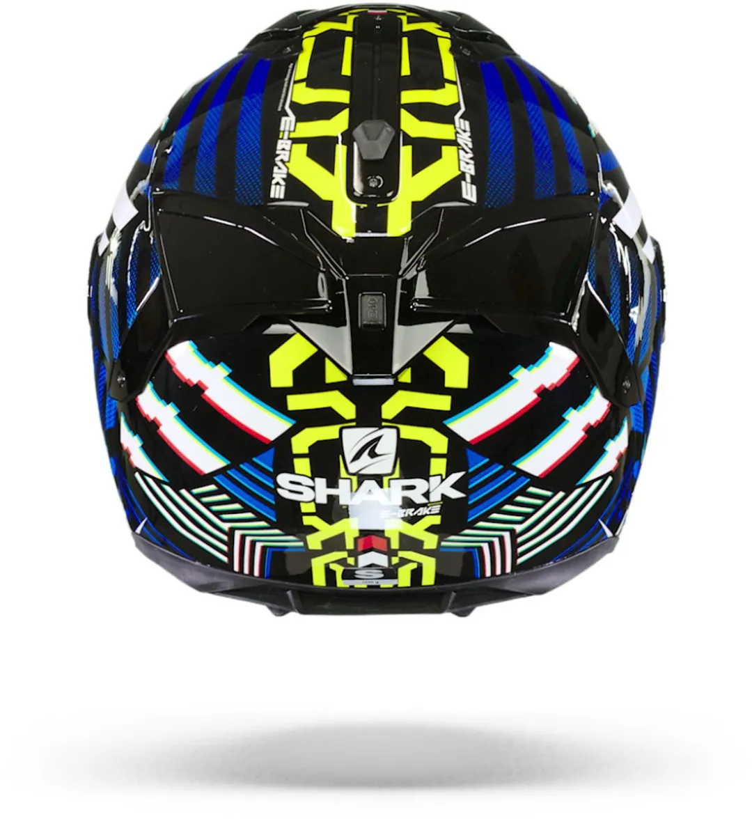 Shark Spartan GT E-Brake Helm - XL - Zwart/Blauw/Geel
