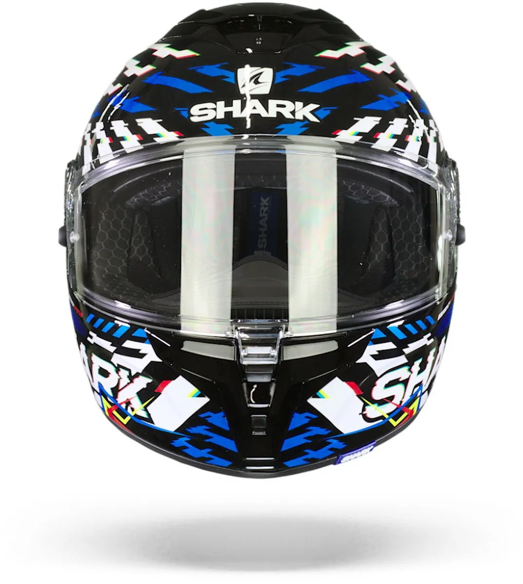 Shark Spartan GT E-Brake Helm - XL - Zwart/Blauw/Geel