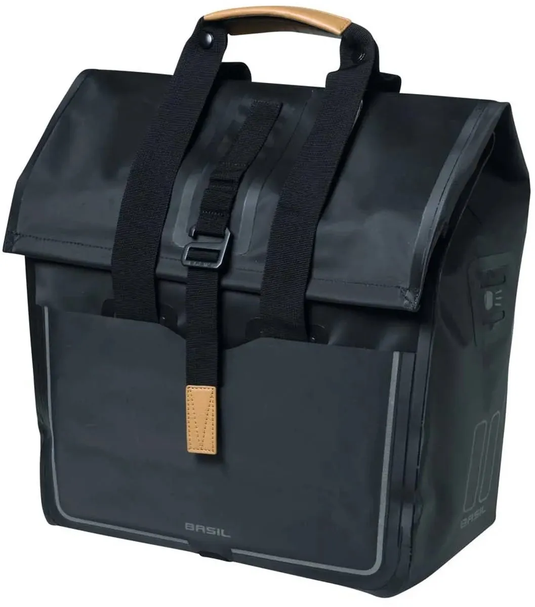 Basil Urban Dry Fietstas 25L - Zwart - Waterdicht