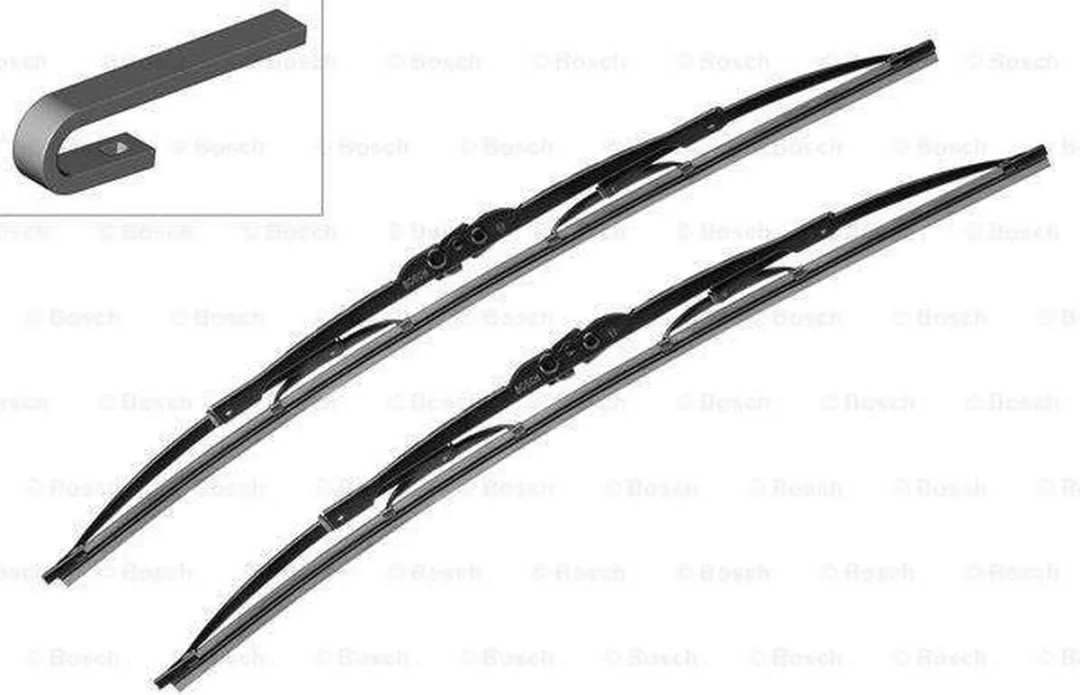 Bosch Twin 543 Ruitenwissers 600mm & 530mm - Zwart