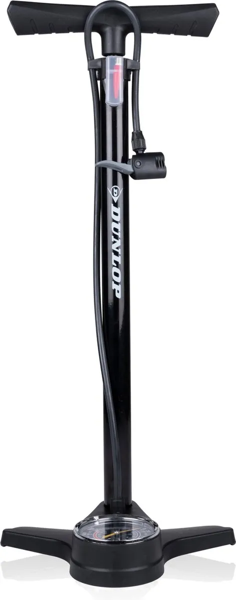 Dunlop Fietspomp met Drukmeter - 1100g - Zwart