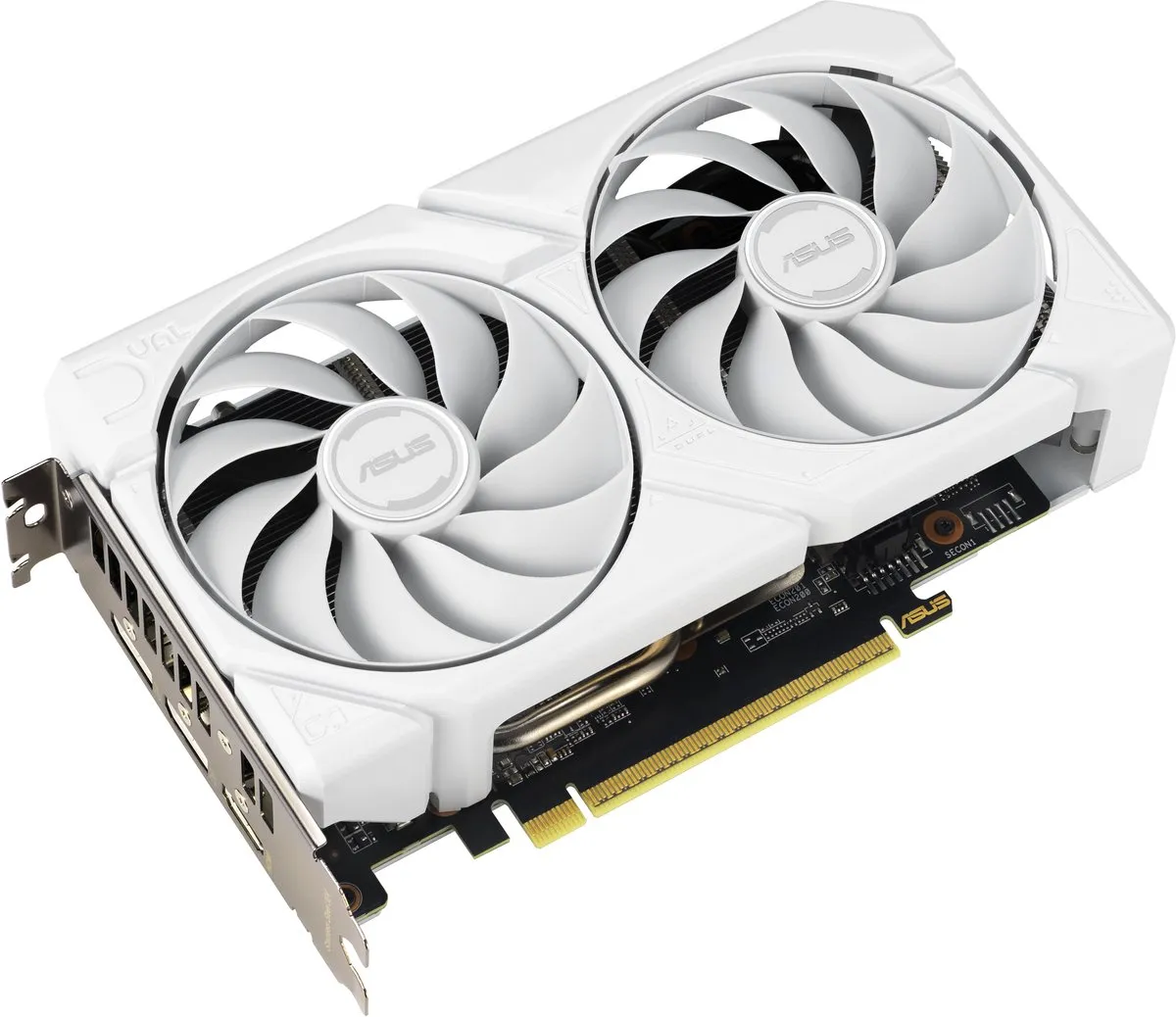 ASUS Dual AMD RX9060 XT Videokaart 16GB - Wit