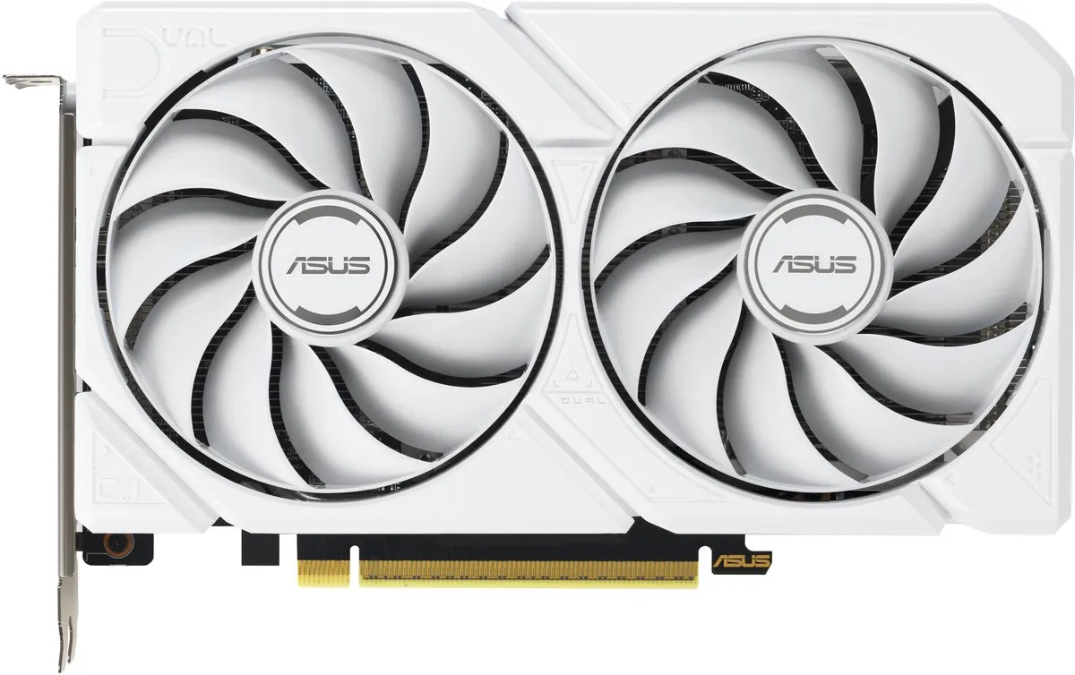 ASUS Dual AMD RX9060 XT Videokaart 16GB - Wit