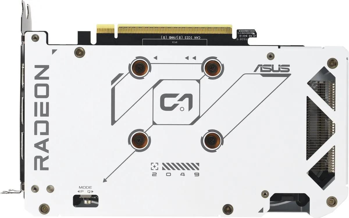 ASUS Dual AMD RX9060 XT Videokaart 16GB - Wit