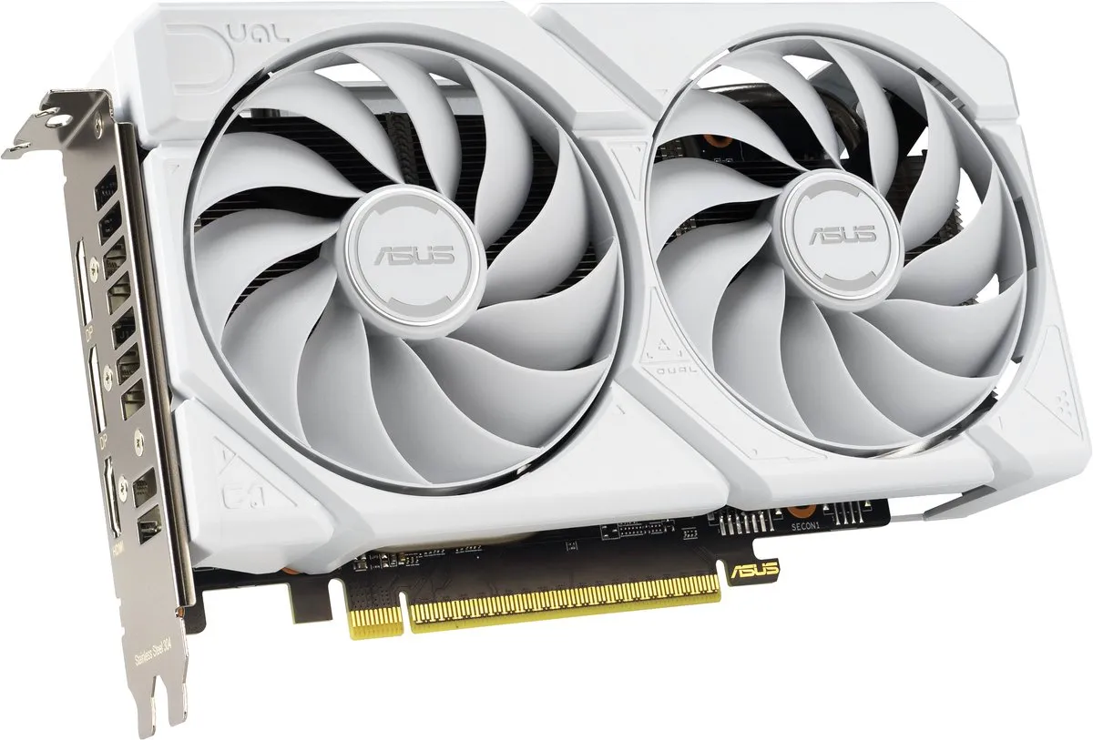 ASUS Dual AMD RX9060 XT Videokaart 16GB - Wit - afbeelding 6 van 6