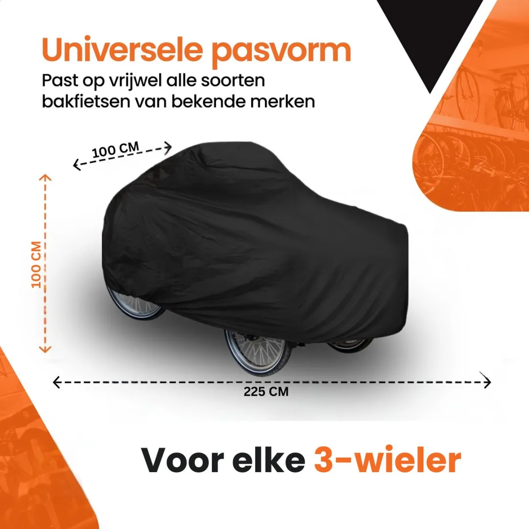 Frame Up Bakfietshoes 3-Wieler XXL - Zwart