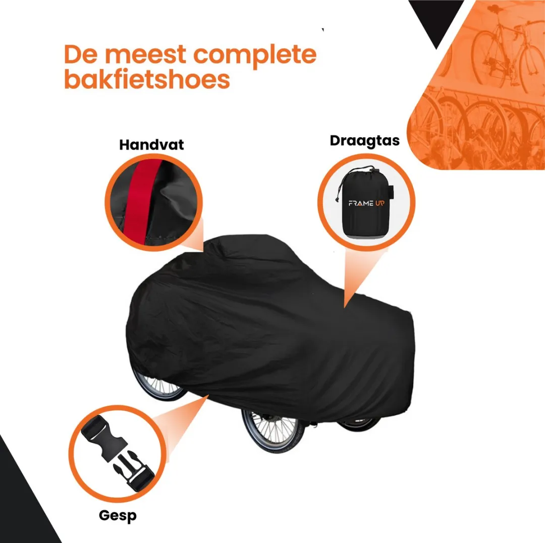 Frame Up Bakfietshoes 3-Wieler XXL - Zwart