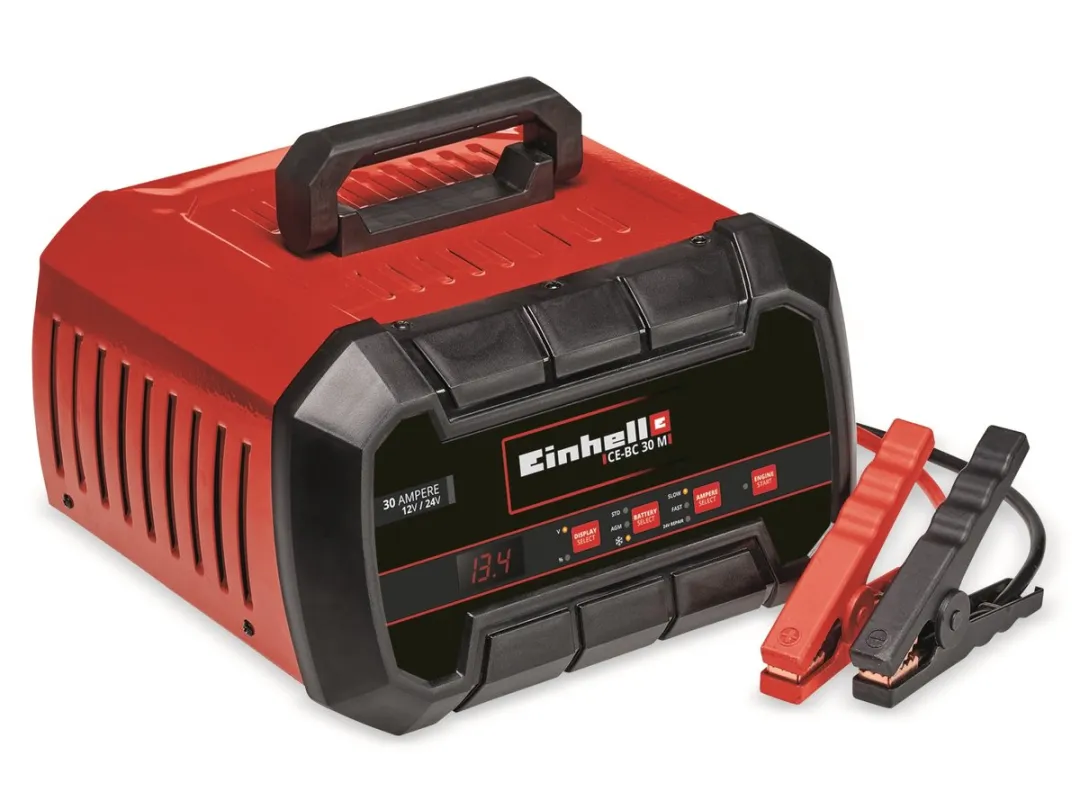 Einhell CE-BC 30 M Acculader 12/24V - 30A - Starthulp 100A