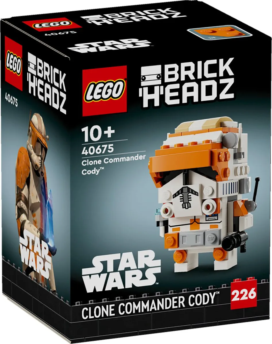 LEGO Star Wars Brickheadz 40675 Clone Commander Cody - 226 Stukken - afbeelding 6 van 6
