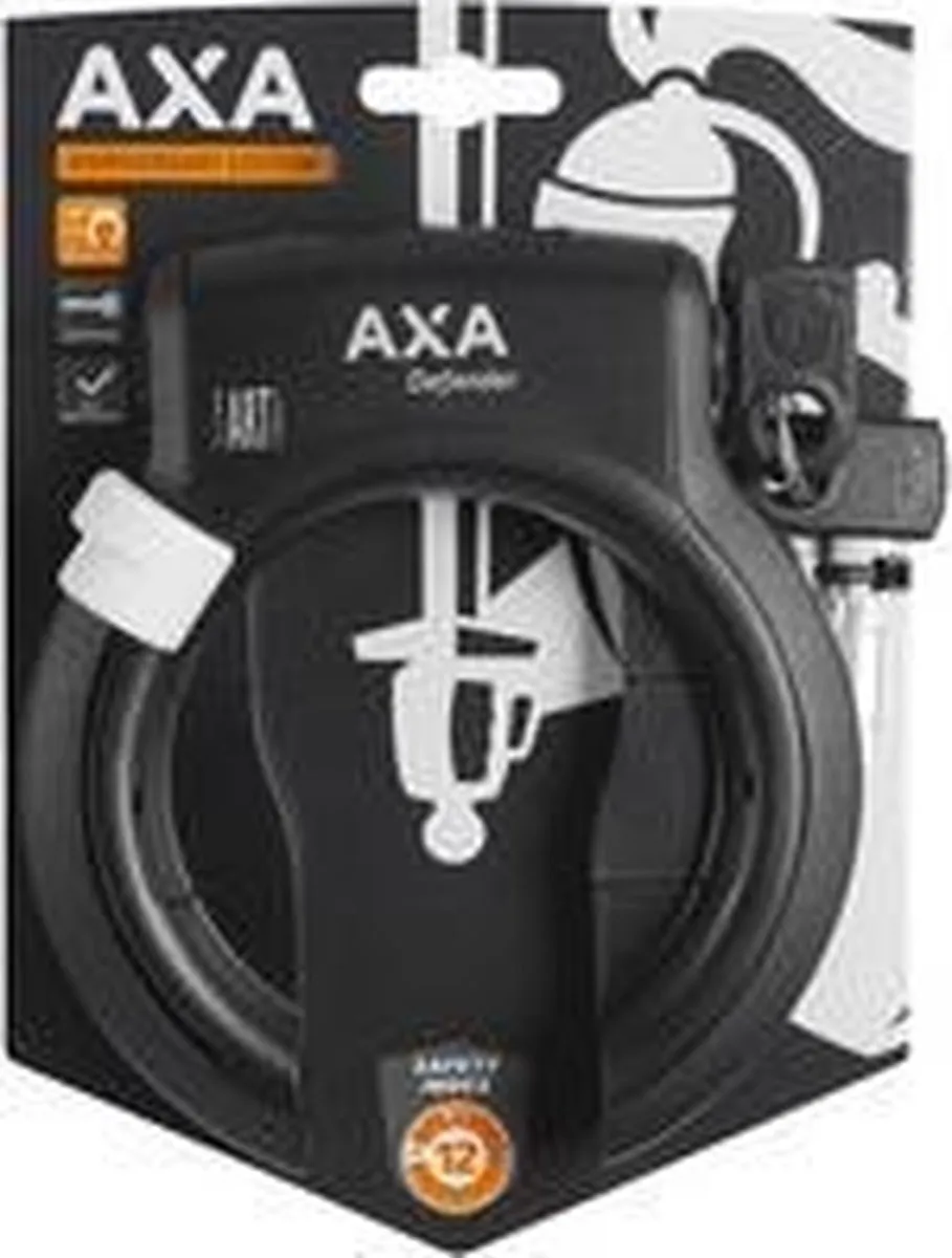 AXA Ringslot Defender - Zwart met witte knop