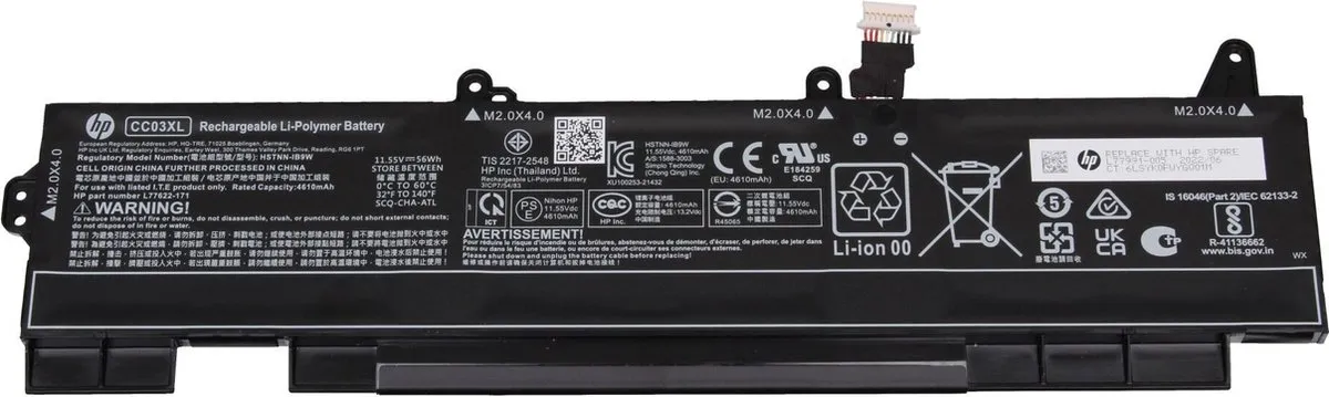 HP L77991-005 Laptopbatterij 56Wh