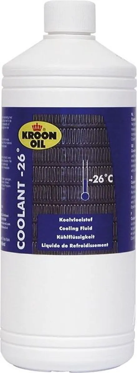 Kroon-Oil Koelvloeistof -26°C 1L - Blauw
