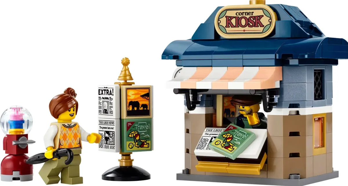 LEGO Icons Kiosk 40757 - 205 Stukken - 2 Minifiguren
