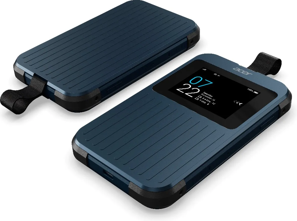 Acer Connect Enduro M3 5G WiFi 6 Portable Mifi Router - Blauw