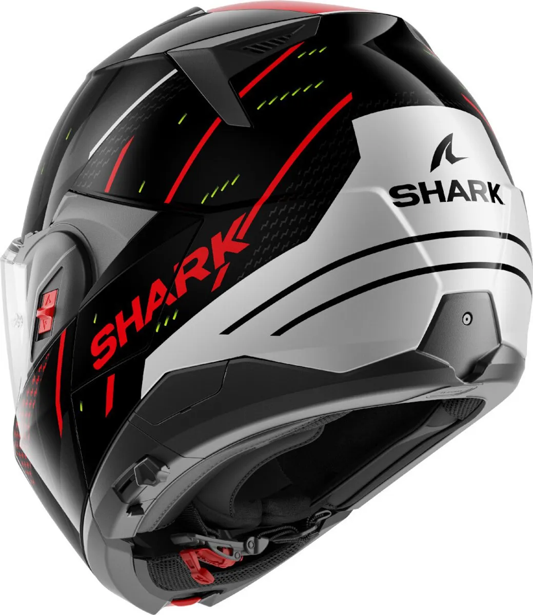 Shark Oxo Rydger Systeemhelm XXL - Zwart/Zilver/Rood
