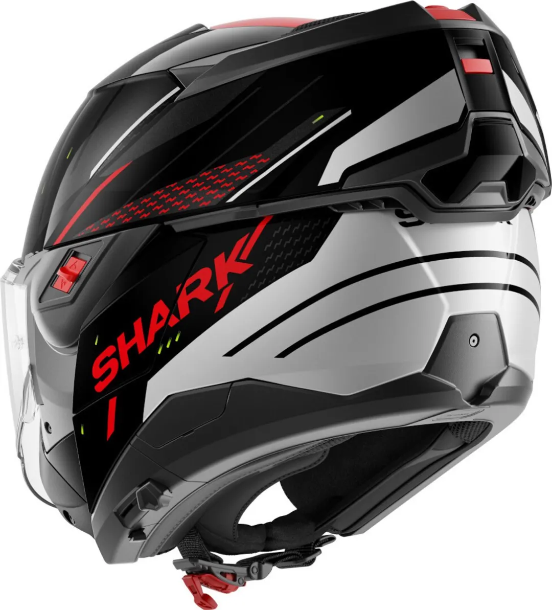 Shark Oxo Rydger Systeemhelm XXL - Zwart/Zilver/Rood