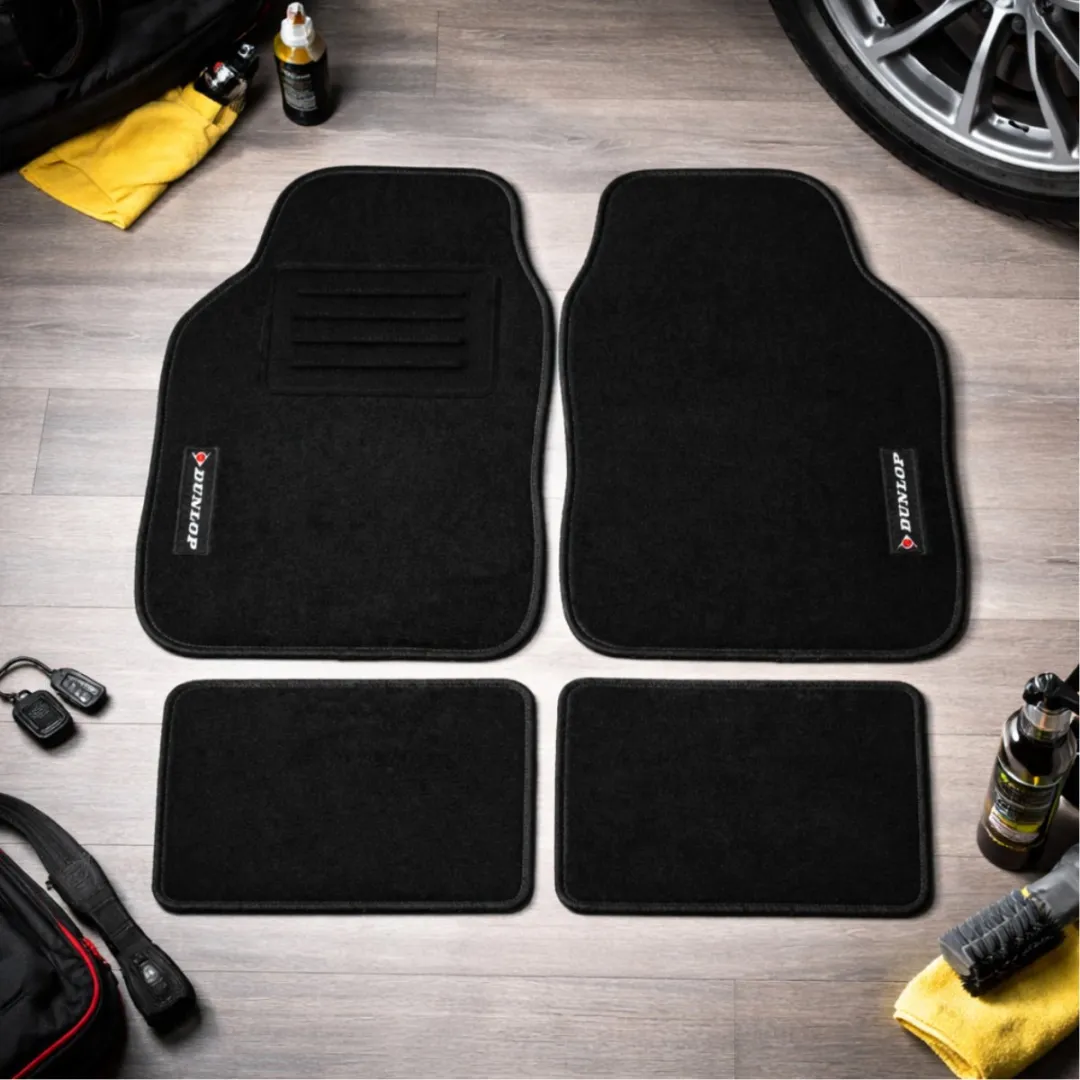 Dunlop Universele Automatten Set 4-delig - Voor en Achter - Zwart