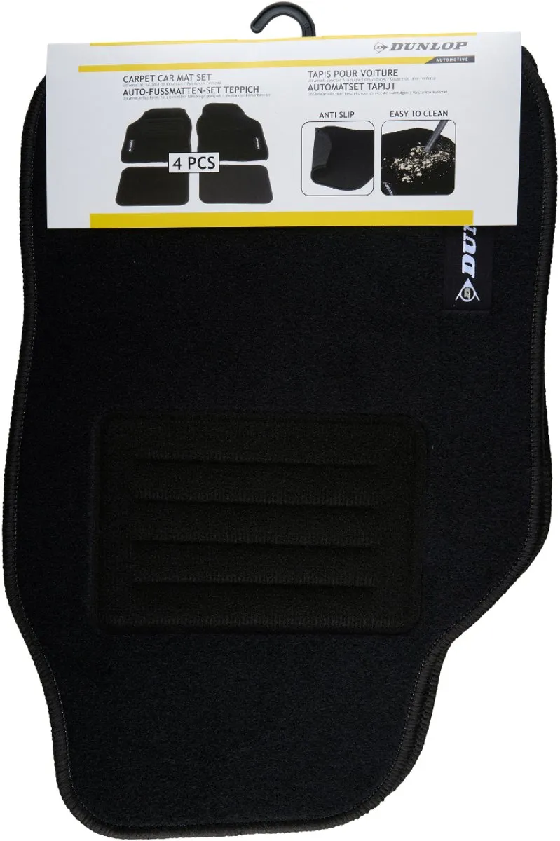 Dunlop Universele Automatten Set 4-delig - Voor en Achter - Zwart