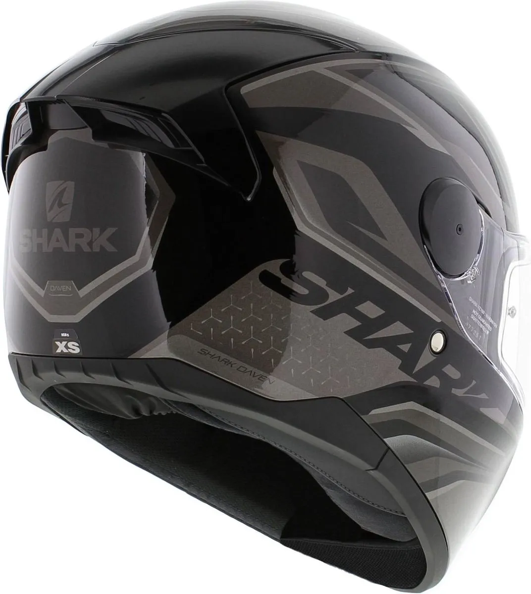 Shark D-SKWAL 2 DAVEN Motorhelm - XS - Zwart