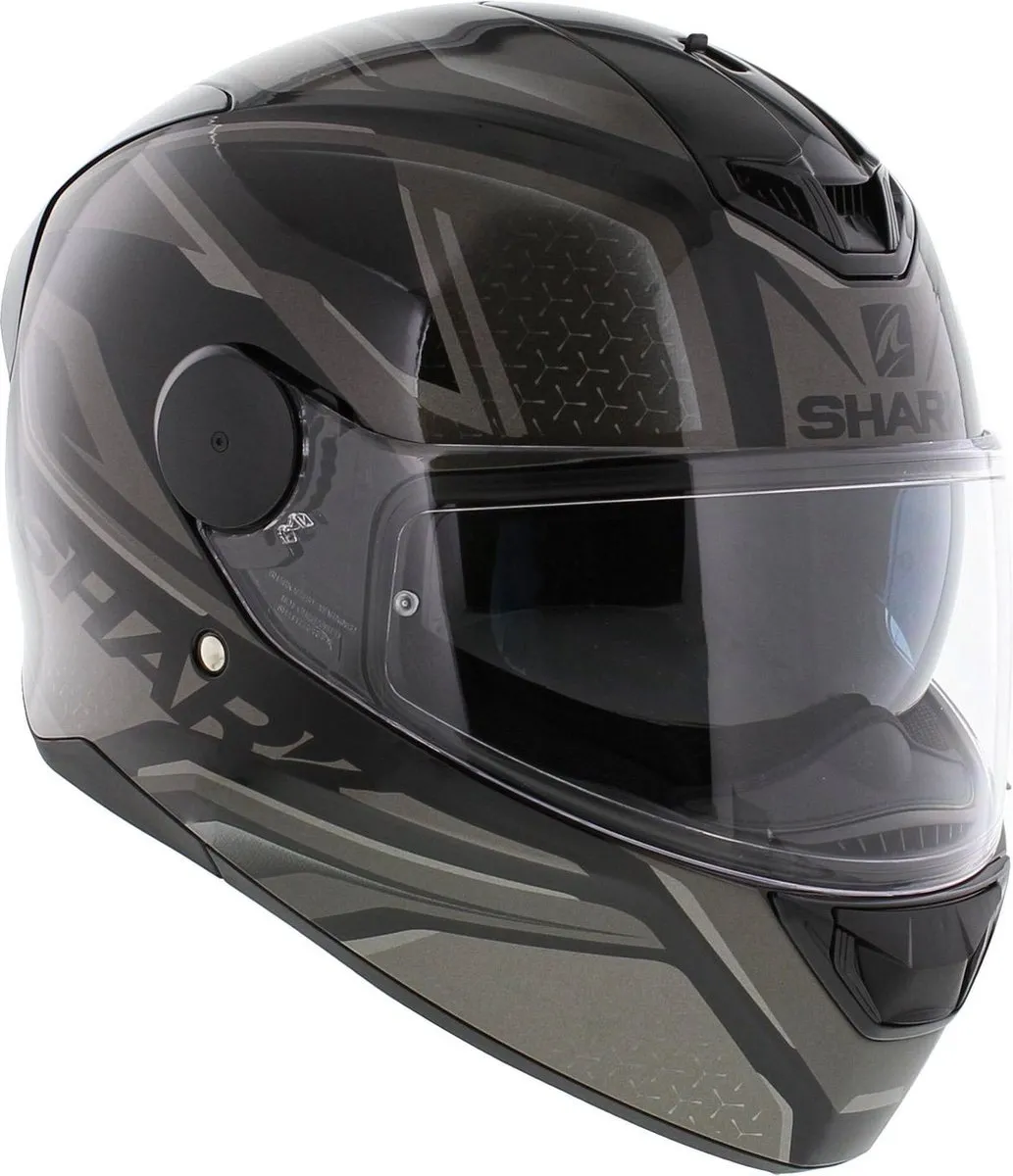 Shark D-SKWAL 2 DAVEN Motorhelm - XS - Zwart
