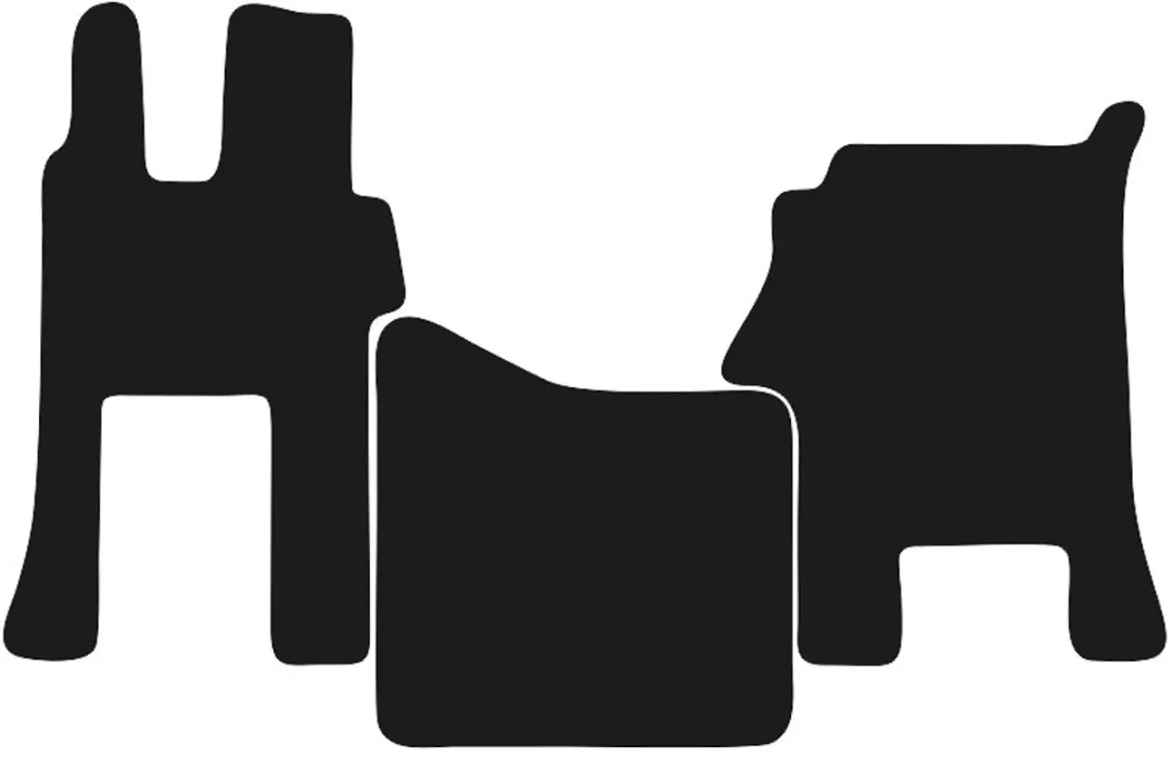 Mercedes Actros MP4 Brede Cabine Voering - 2 Stuks - Zwart