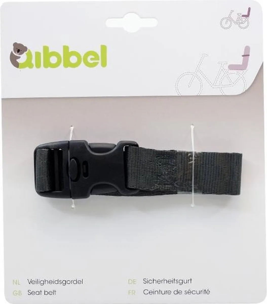 Qibbel Veiligheidsgordel Q192 Fietszitje - 75cm - Zwart