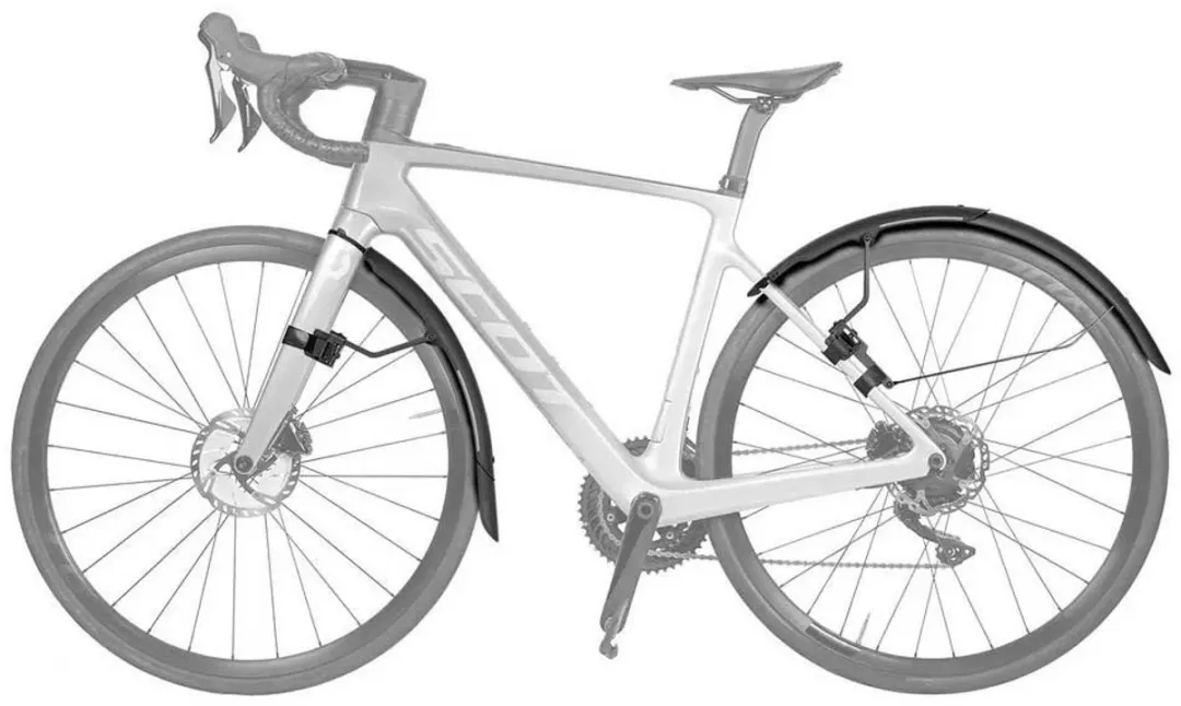 Topeak Tetrafender R1 & R2 Spatbordset - Zwart