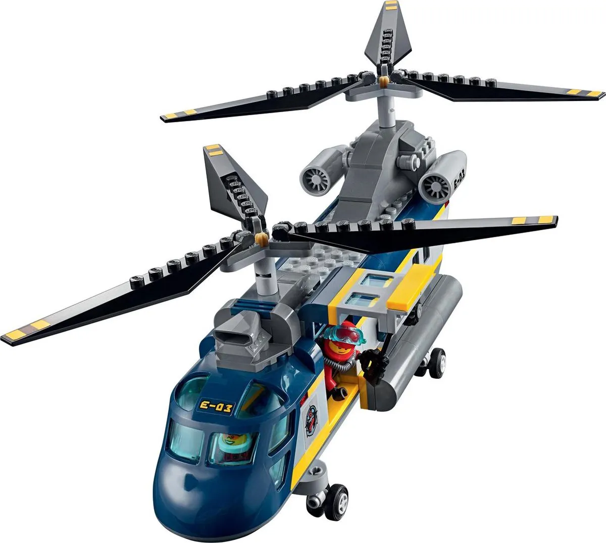 LEGO City Diepzee Helikopter 60093 - 388 Stukken